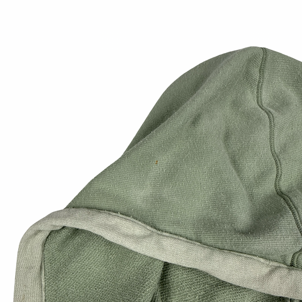 Stone Island 2009 Green Zipped Cotton Hooded Jumper - XL