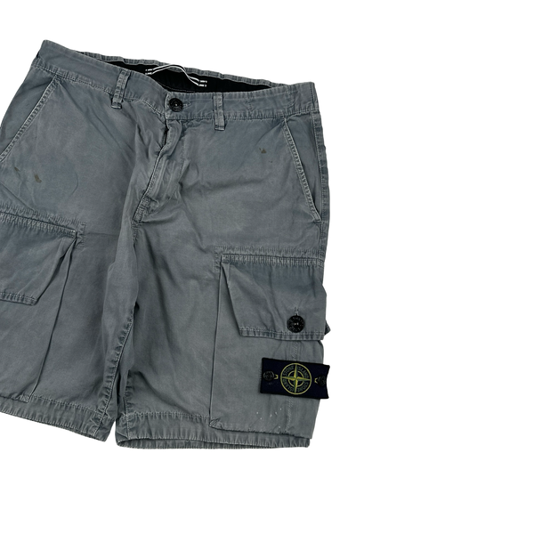 Stone Island 2017 Grey Cargo Shorts - 31"