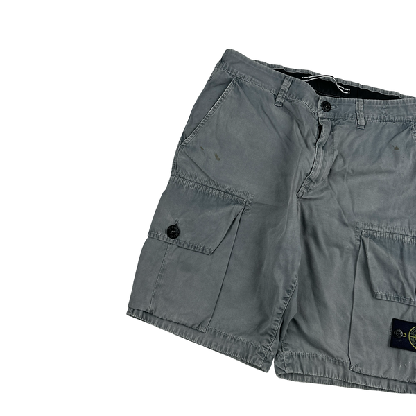 Stone Island 2017 Grey Cargo Shorts - 31"