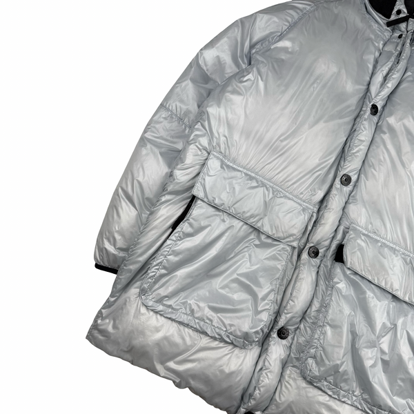 Stone Island 2018 White Pertex Quantum Y Down Long Puffer - XXL