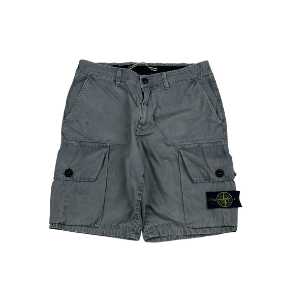 Stone Island 2017 Grey Cargo Shorts - 31"