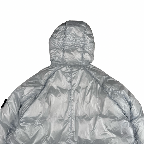 Stone Island 2018 White Pertex Quantum Y Down Long Puffer - XXL