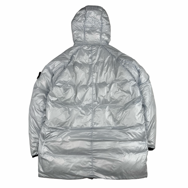 Stone Island 2018 White Pertex Quantum Y Down Long Puffer - XXL