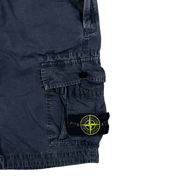 Stone Island Navy Type SL Cargo Shorts - Small