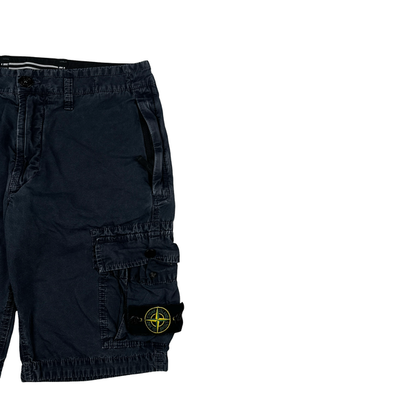 Stone Island Navy Type SL Cargo Shorts - Small