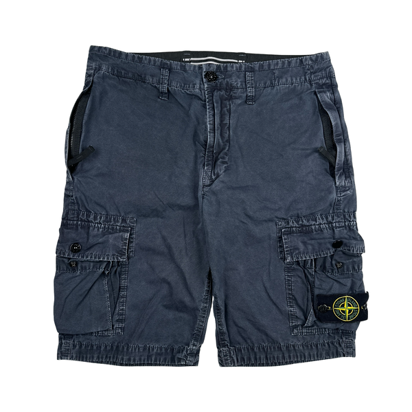 Stone Island Navy Type SL Cargo Shorts - Small