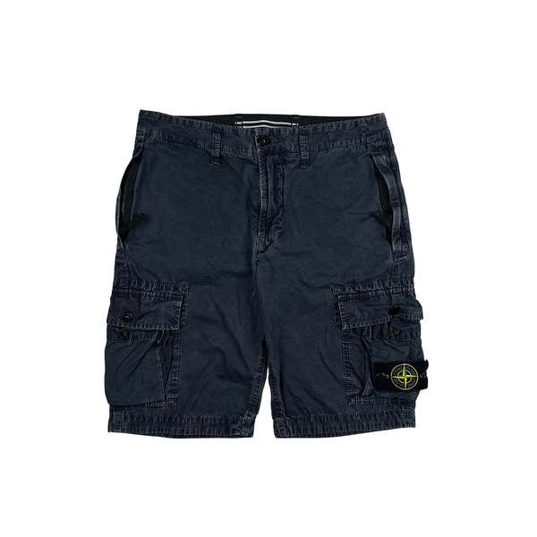Stone Island Navy Type SL Cargo Shorts - Small