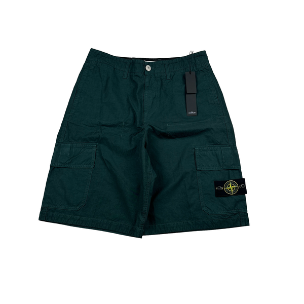 Stone Island 2023 Sea Green Loose Fit  Shorts - 30"
