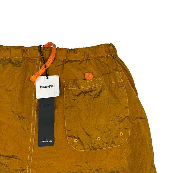 Stone Island 2023 Nylon Metal Orange Swim Shorts - Small