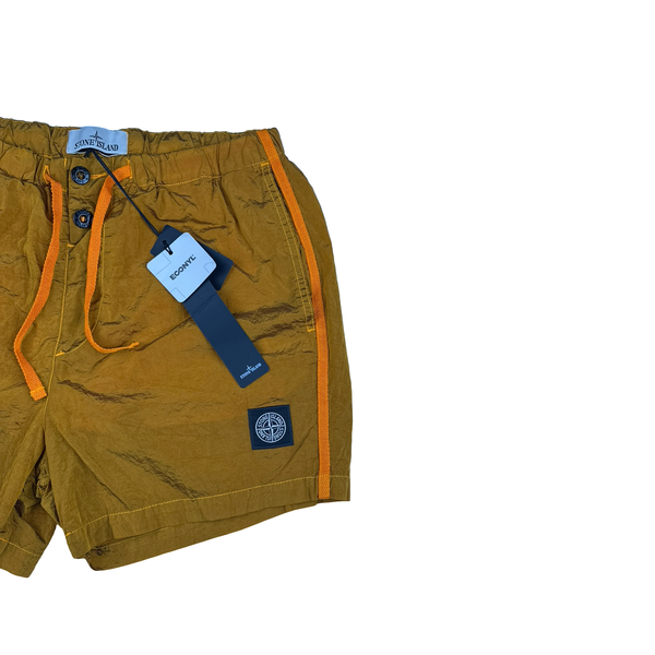 Stone Island 2023 Nylon Metal Orange Swim Shorts - Small