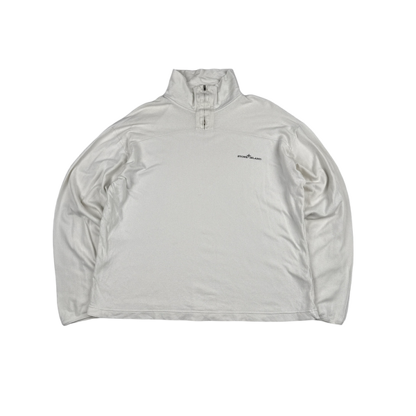 Stone Island Vintage Spellout Cotton Lightweight Longsleeve Jumper  - Large