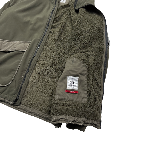 CP Company Fleece Shearling Lined Soft Shell Jacket - XL