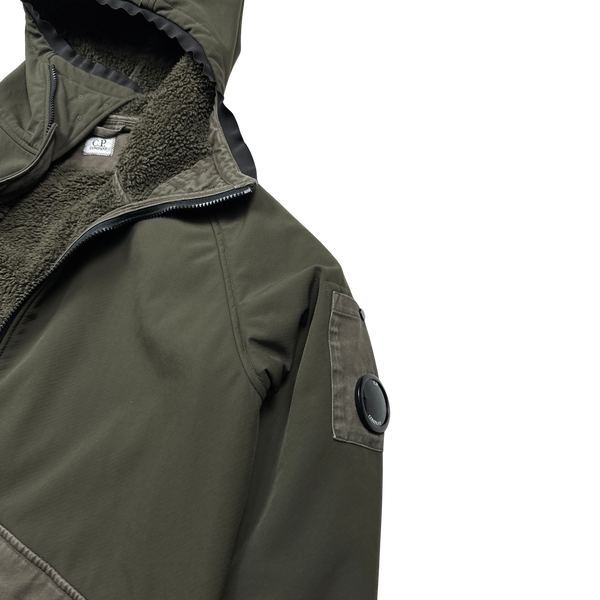 CP Company Fleece Shearling Lined Soft Shell Jacket - XL