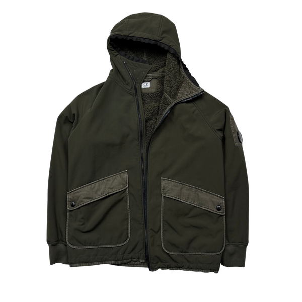 CP Company Fleece Shearling Lined Soft Shell Jacket - XL
