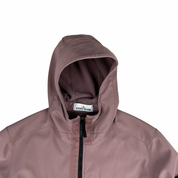 Stone Island 2018 Rose Pink Soft Shell R Jacket - Large