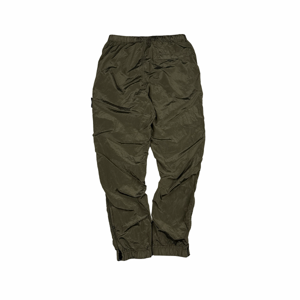 Stone Island 2017 Khaki Nylon Metal Trousers - Small