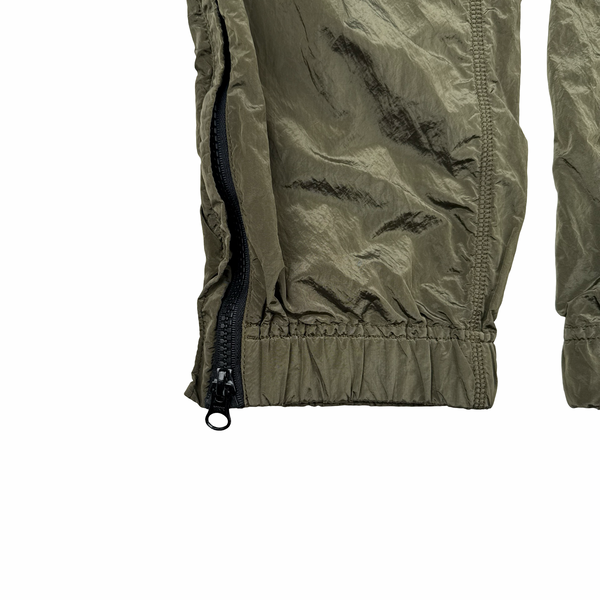 Stone Island 2017 Khaki Nylon Metal Trousers - Small