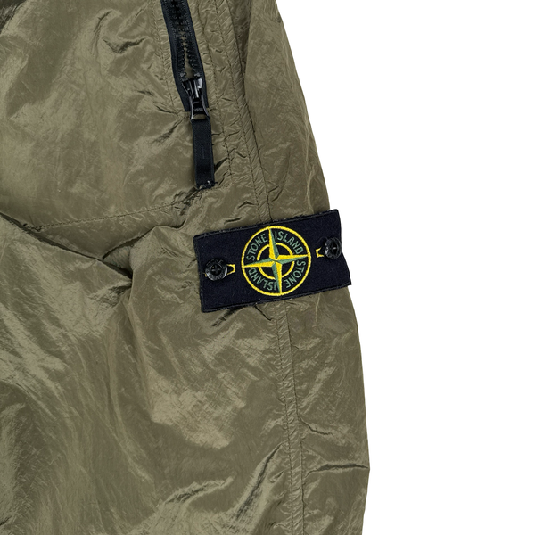 Stone Island 2017 Khaki Nylon Metal Trousers - Small