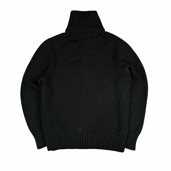 Gucci Black Wool/Silk/Cashmere Blend Knit Zipped Jumper  - Medium