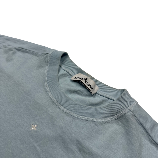 Stone Island 2021 Sky Blue Cotton T Shirt - Large