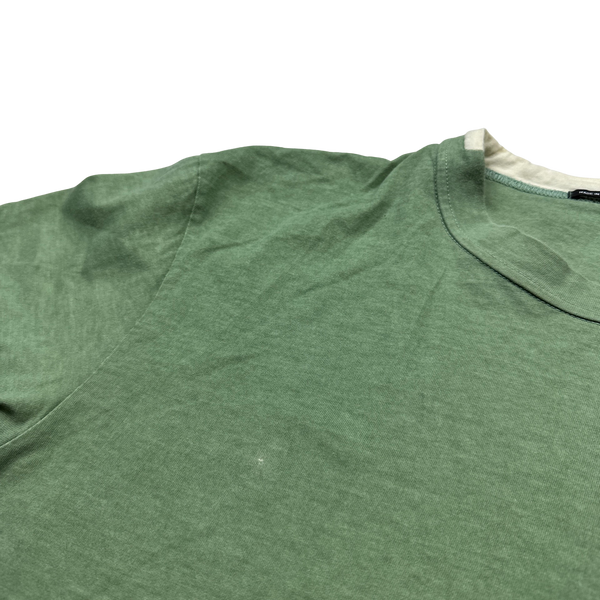 Stone Island 2005 Olive Green Cotton T Shirt - Large