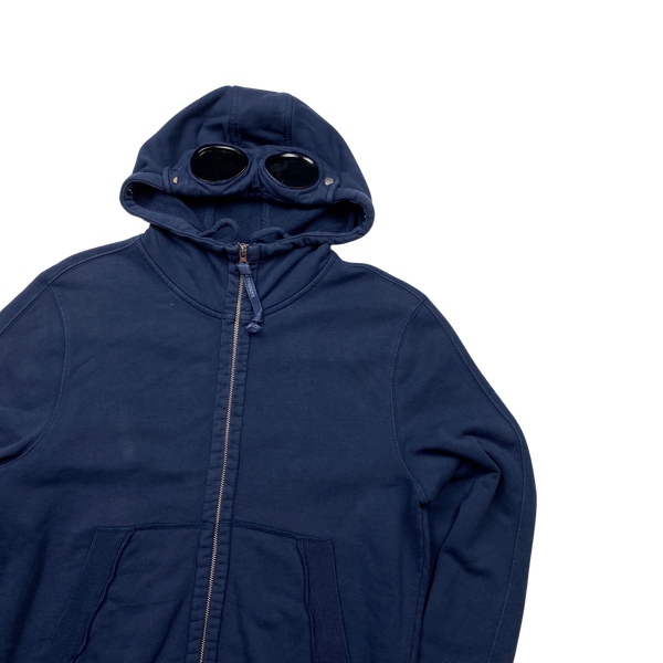Cp company deals navy goggle hoodie