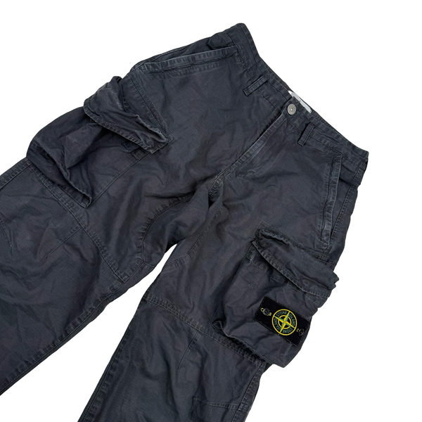 Stone Island x Supreme 2022 Ice Camo Grey Cargo Trousers - 30"