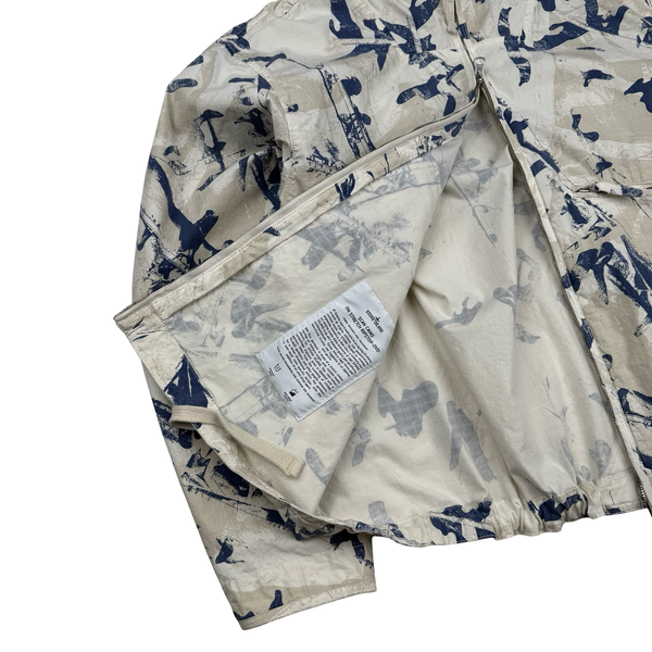 Stone Island 2025 Scan Camo On Stretch Ripstop-OVD Zipped Jacket - Medium