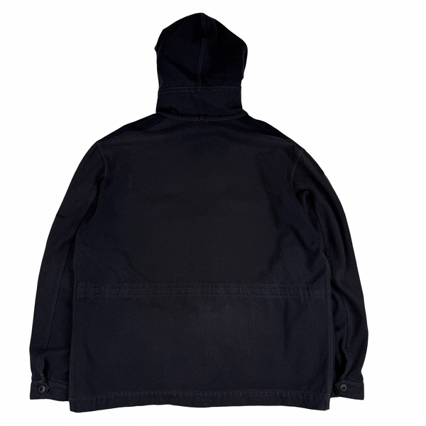 Stone Island AW2001 Navy Vintage Compass Wool Button/Zip  Coat - XXL