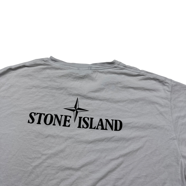 Stone Island White Reflective T Shirt - XL