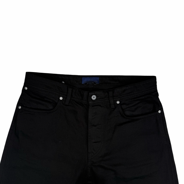 Stone Island 2025 Black Denim Research Straight Fit Jeans - 33"