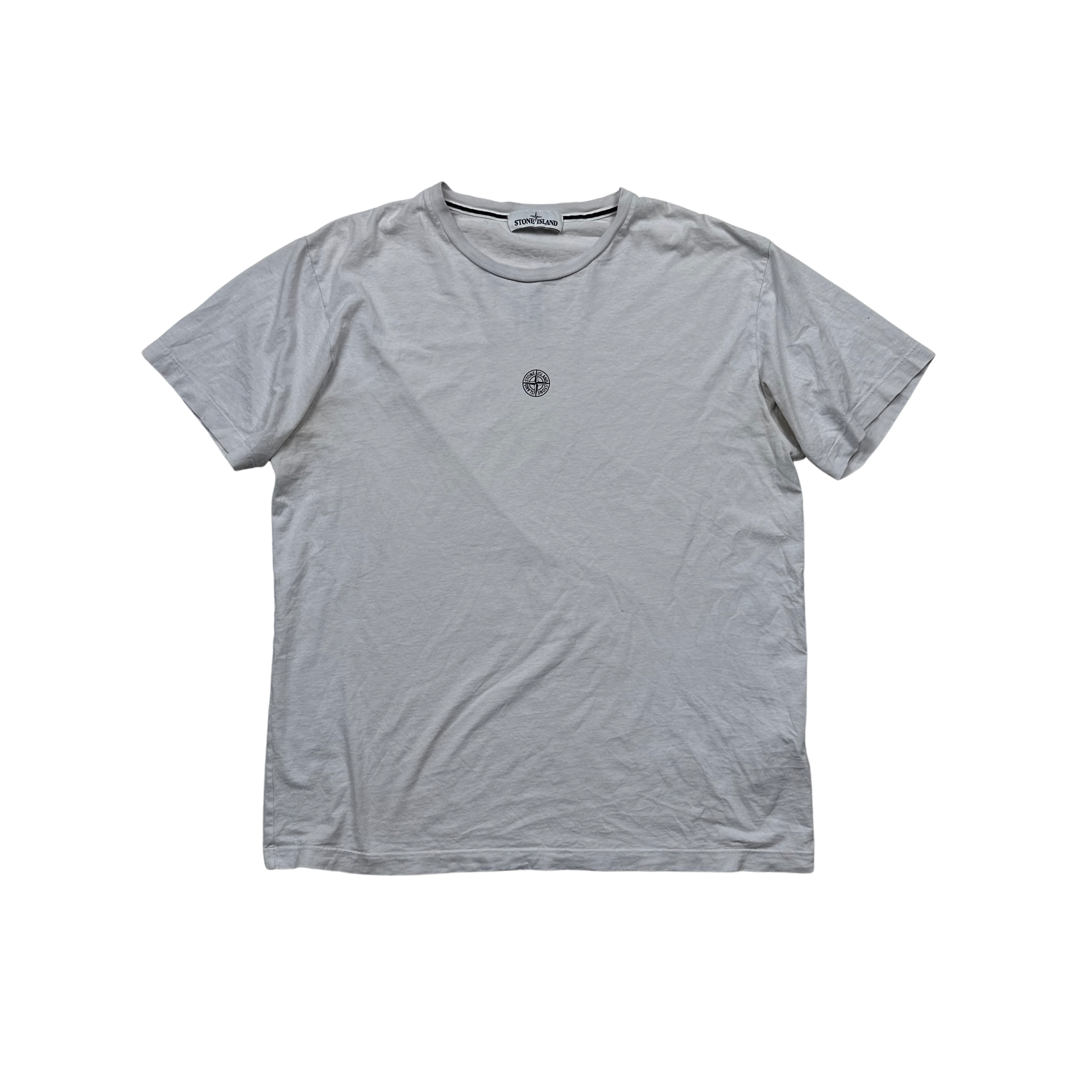 Stone island t on sale shirt middle logo