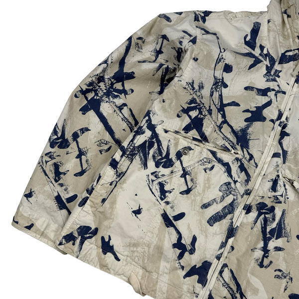 Stone Island 2025 Scan Camo On Stretch Ripstop-OVD Zipped Jacket - Medium