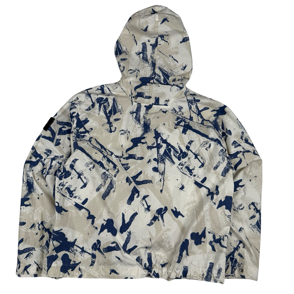 Stone Island 2025 Scan Camo On Stretch Ripstop-OVD Zipped Jacket - Medium