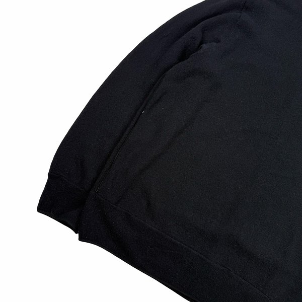 Stone Island 2002 Black Wool Blend Crewneck Jumper - XXL