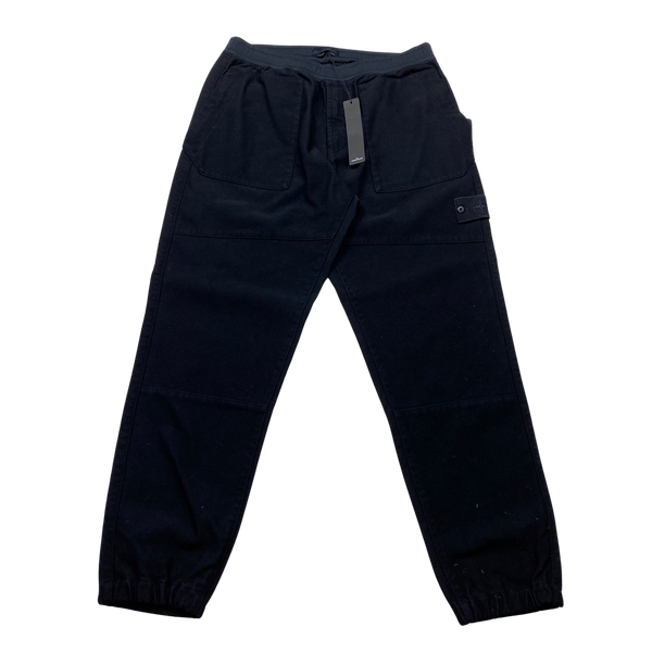 Stone Island Navy Ghost Regular Fit Cargo Trousers - 36"
