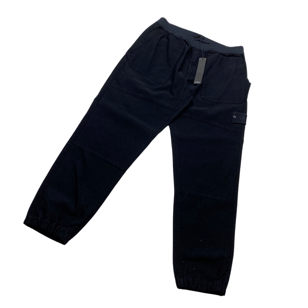 Stone Island Navy Ghost Regular Fit Cargo Trousers - 36"