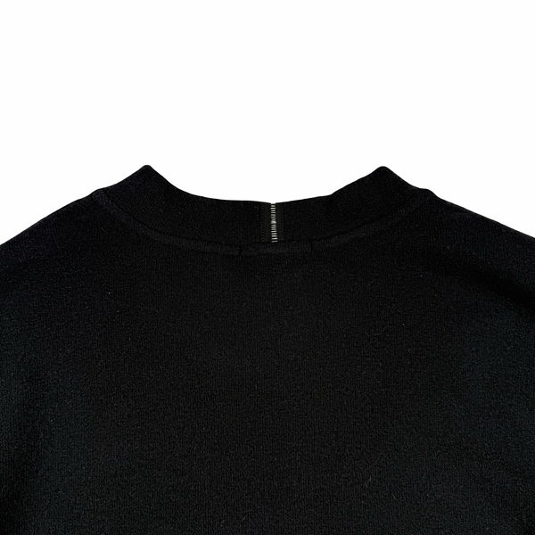 Stone Island 2002 Black Wool Blend Crewneck Jumper - XXL