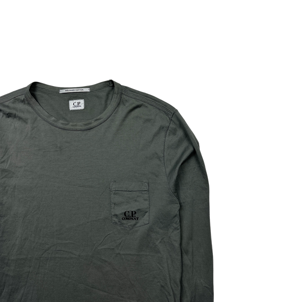 CP Company Charcoal Grey Longsleeve T Shirt - Medium