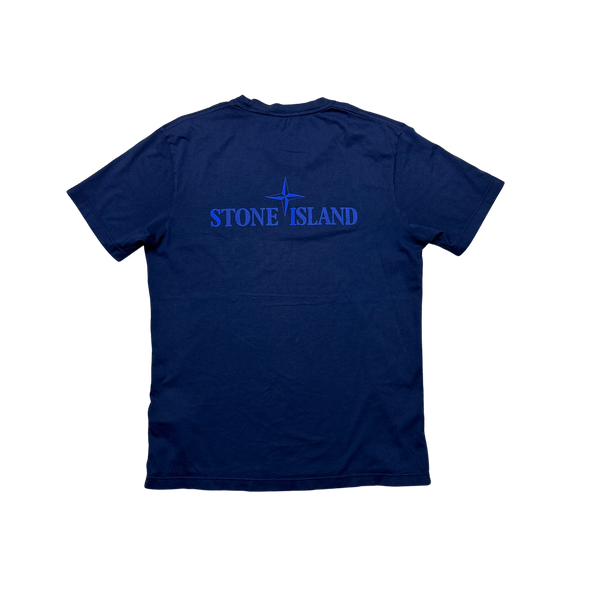 Stone Island 2013 Blue Reflective T Shirt Large Mat s Island