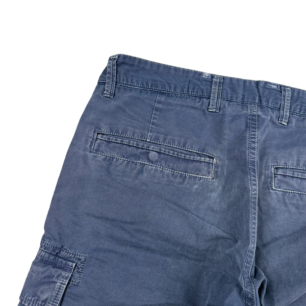 Stone Island Cotton Light Blue Cargo Shorts - 29"