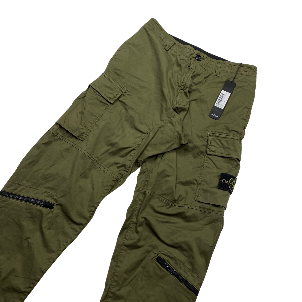 Stone Island Green RE 2021 Cargo Trousers - 36
