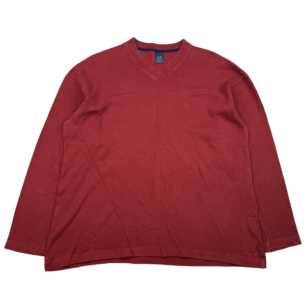 CP Company Relax 1996 Russet Vintage V-Neck Jumper - XXL