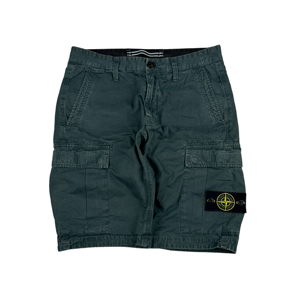 Stone Island 2018 Sage Green Cargo Shorts - 29"