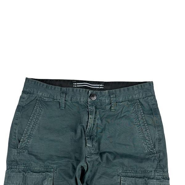 Stone Island 2018 Sage Green Cargo Shorts - 29"