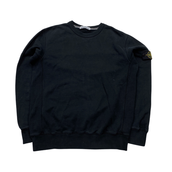 Stone Island 2014 Black Cotton Crewneck Sweatshirt - XL
