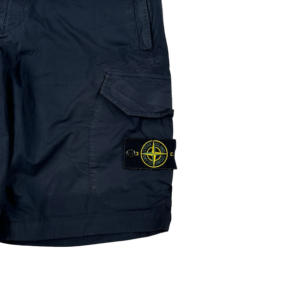 Stone Island 2019 Navy Cotton Shorts - Small