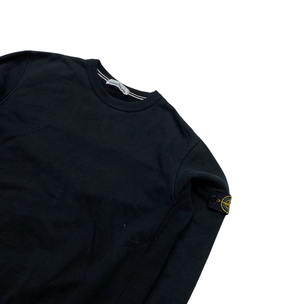 Stone Island 2014 Black Cotton Crewneck Sweatshirt - XL