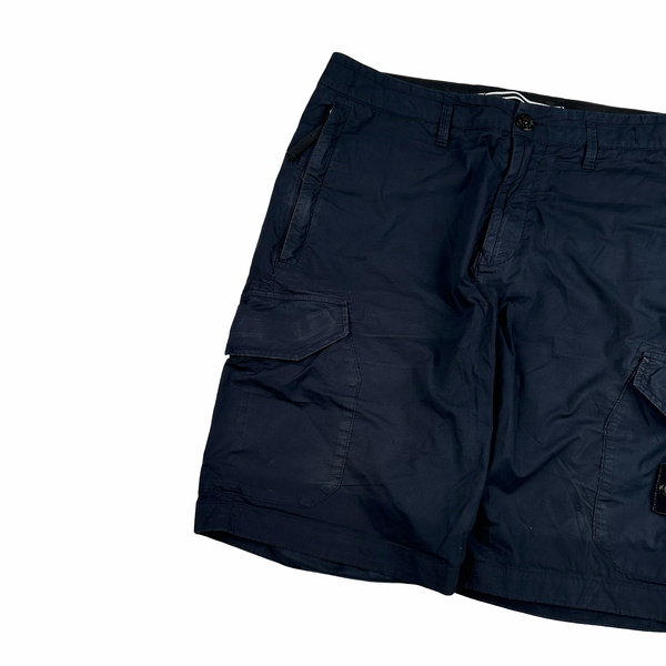 Stone Island 2019 Navy Cotton Shorts - Small