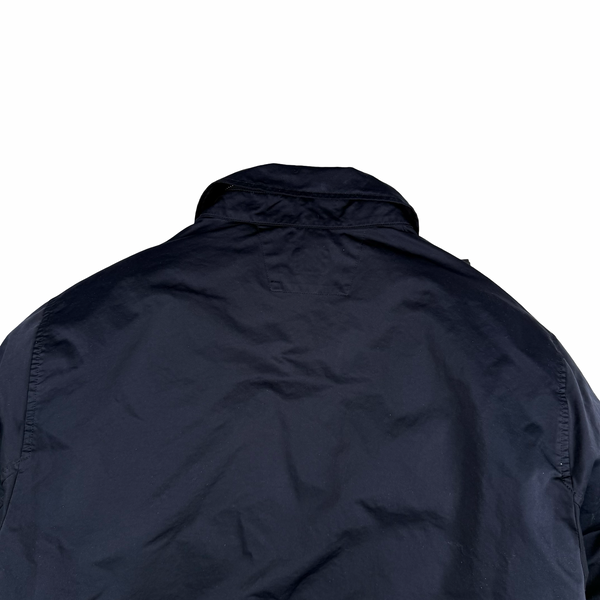 CP Company Navy Micro Kei Double Layer Hooded Goggle Field Jacket - Medium